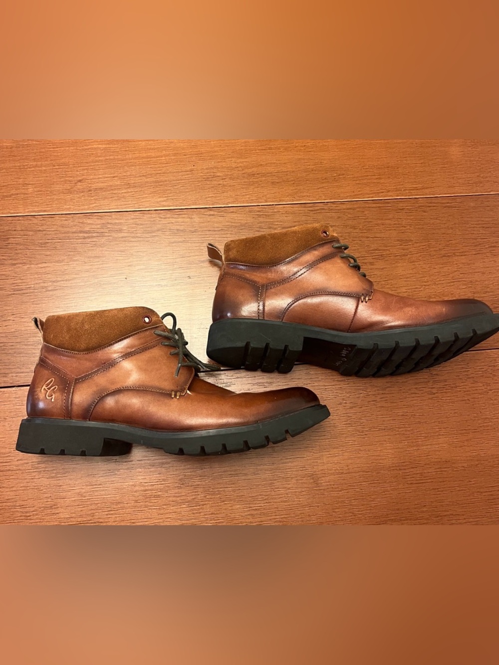 Robert Graham Brown Leather Chukka Boot - style RG5400B